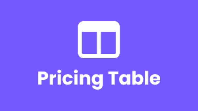 Pricing Table