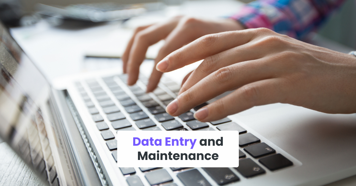 Data Entry and Maintenance